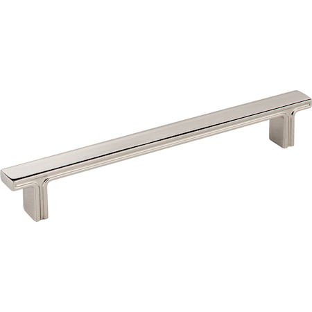 Jeffrey Alexander 160 mm Center-to-Center Polished Nickel Square Anwick Cabinet Pull 867-160NI